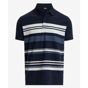 Express Men's Multi Striped Perfect Pima Cotton Pique Polo Size M Tall - NWT $64